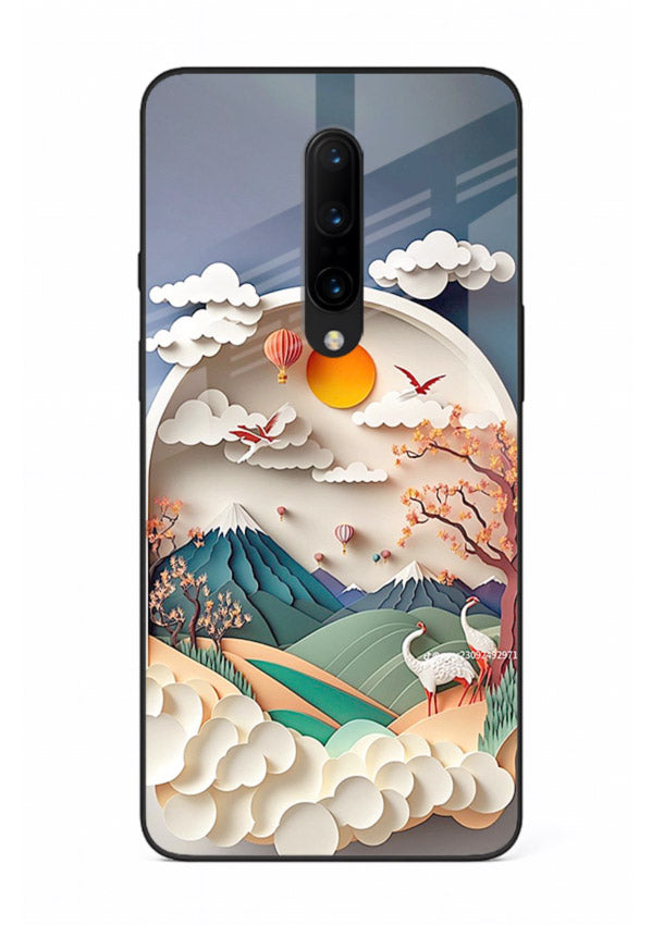 Miniature Scenic World tiny landscape artwork OnePlus 7T Pro glass back cover