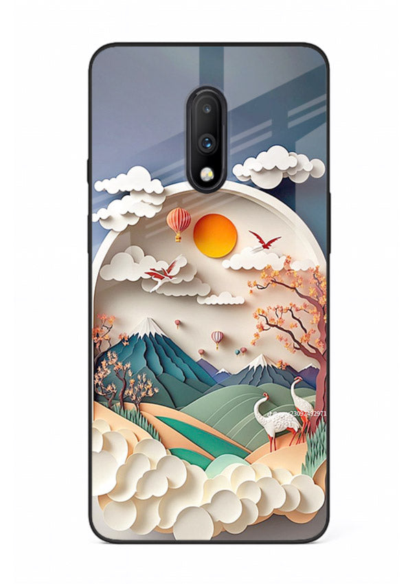 Miniature Scenic World tiny landscape artwork OnePlus 7 glass back cover