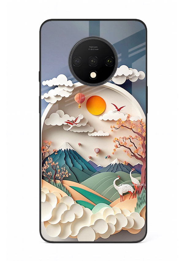 Miniature Scenic World tiny landscape artwork OnePlus 7T glass back cover