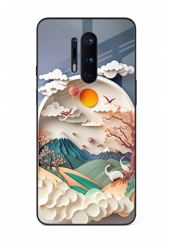 Miniature Scenic World tiny landscape artwork OnePlus 8 Pro glass back cover