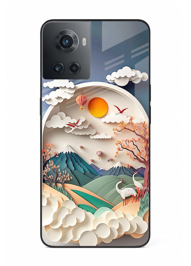 Miniature Scenic World tiny landscape artwork OnePlus 10R glass back cover