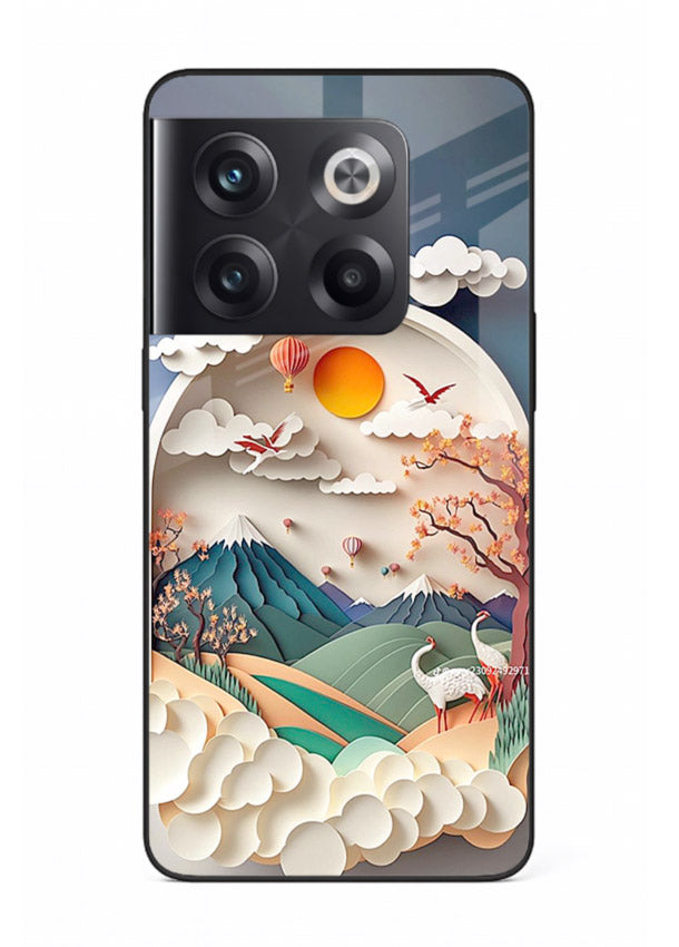 Miniature Scenic World tiny landscape artwork OnePlus 10T glass back cover