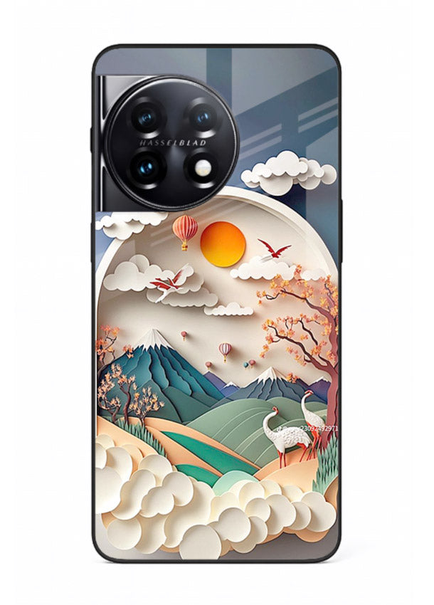 Miniature Scenic World tiny landscape artwork OnePlus 11R glass back cover