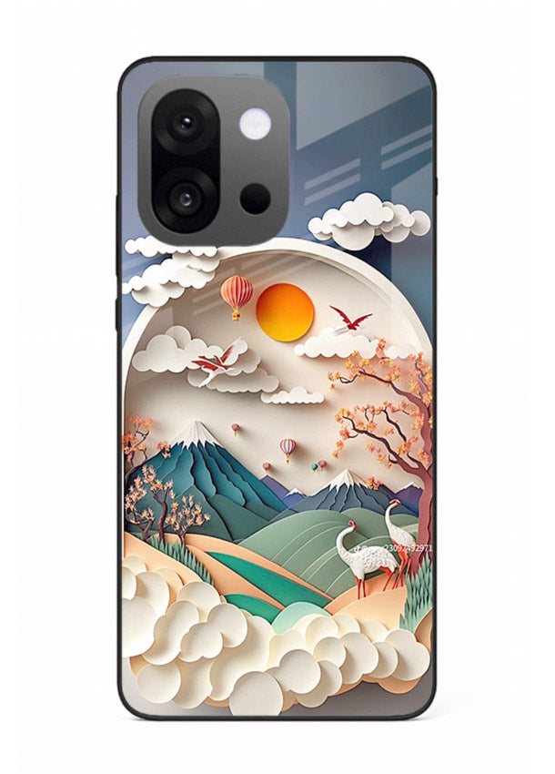 Miniature Scenic World tiny landscape artwork OnePlus 13s glass back cover