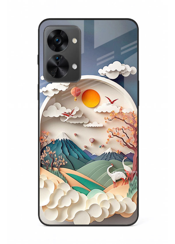 Miniature Scenic World tiny landscape artwork OnePlus Nord 2T glass back cover