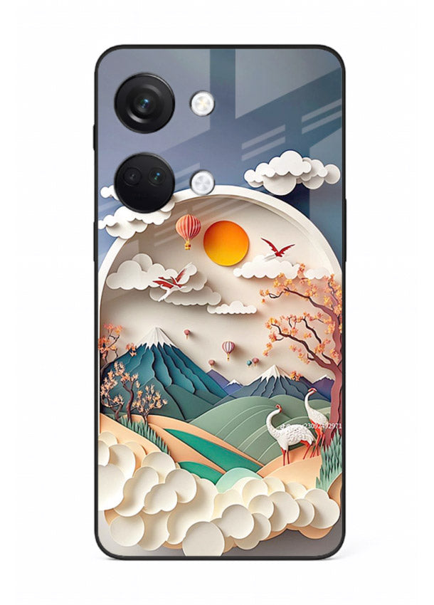 Miniature Scenic World tiny landscape artwork OnePlus Nord 3 glass back cover