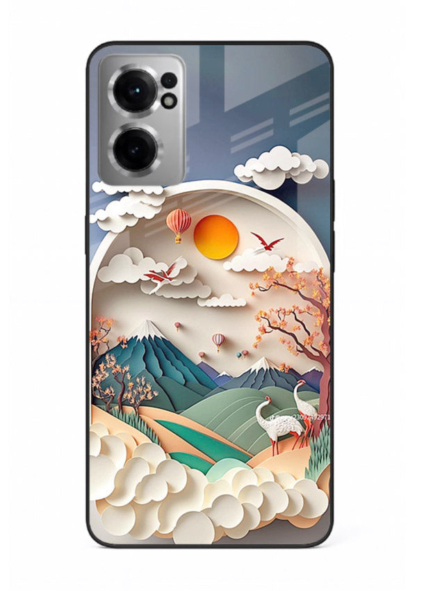 Miniature Scenic World tiny landscape artwork OnePlus Nord CE2 5G glass back cover