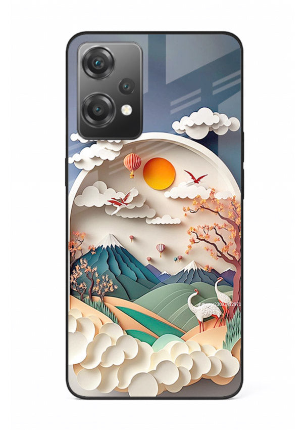 Miniature Scenic World tiny landscape artwork OnePlus Nord CE2 Lite 5G glass back cover