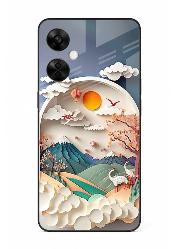 Miniature Scenic World tiny landscape artwork OnePlus Nord CE3 Lite glass back cover