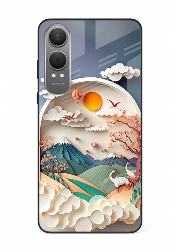 Miniature Scenic World tiny landscape artwork OnePlus Nord CE4 Lite glass back cover