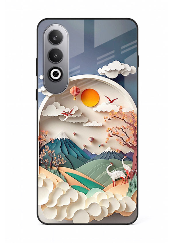 Miniature Scenic World tiny landscape artwork OnePlus Nord CE4 glass back cover