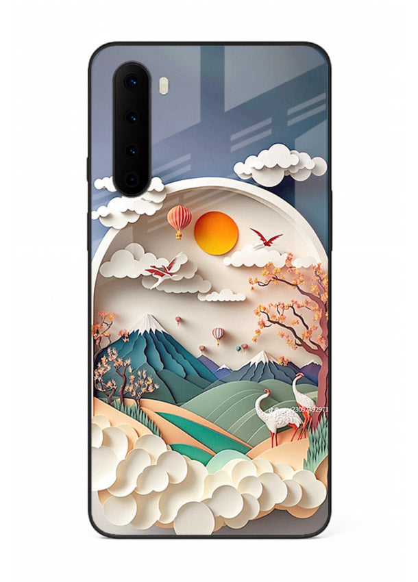 Miniature Scenic World tiny landscape artwork OnePlus Nord glass back cover