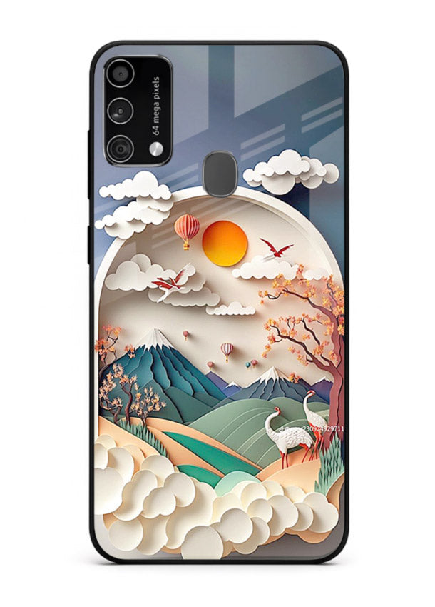 Miniature Scenic World tiny landscape artwork Samsung F41 glass back cover