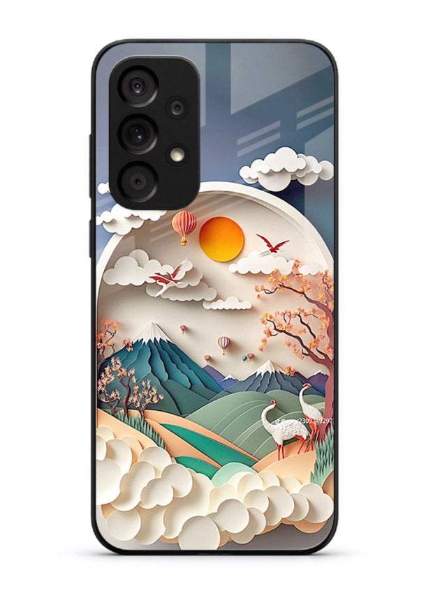 Miniature Scenic World tiny landscape artwork Samsung A53 5G glass back cover