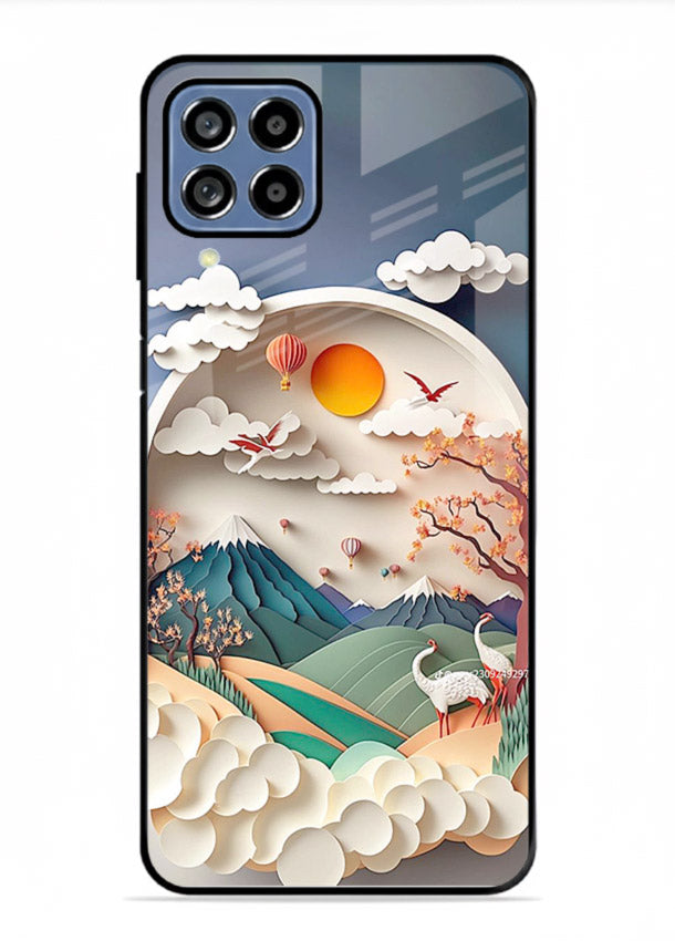 Miniature Scenic World tiny landscape artwork Samsung M33 5G glass back cover