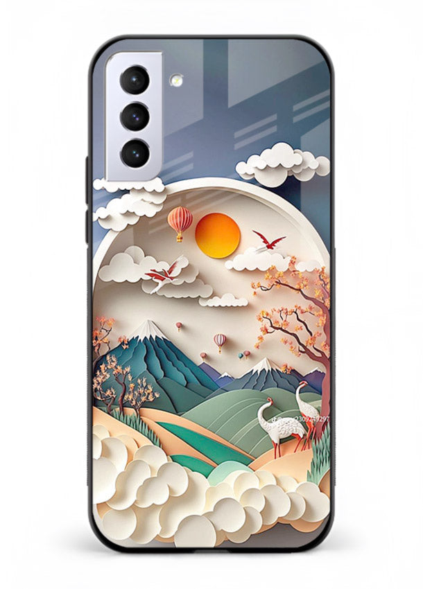Miniature Scenic World tiny landscape artwork Samsung S21 Plus glass back cover