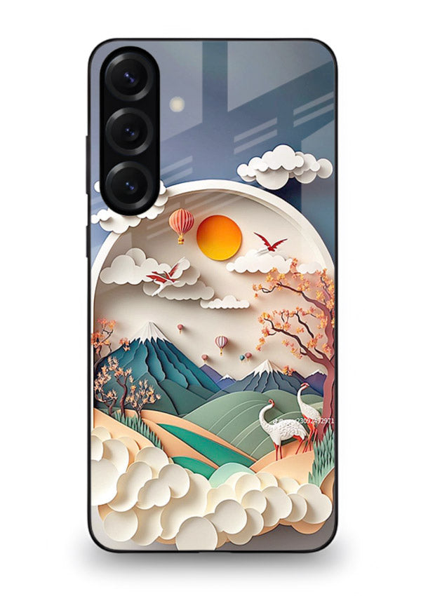 Miniature Scenic World tiny landscape artwork Samsung A36 5G glass back cover