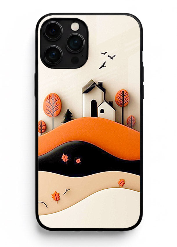 Minimal Hill House minimal hills artwork iphone 16 pro max glass back cover