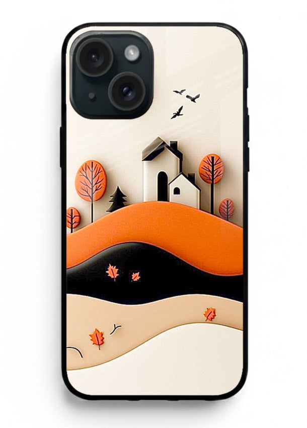 Minimal Hill House minimal hills artwork iphone 14 plus glass back cover