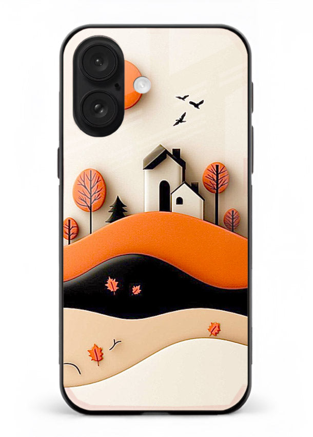 Minimal Hill House minimal hills artwork iphone 16 plus glass back cover