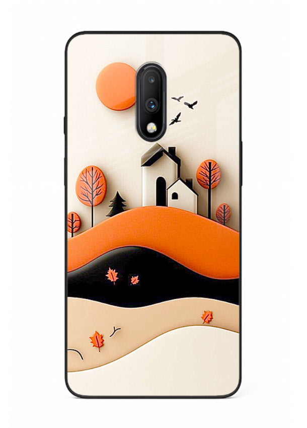 Minimal Hill House minimal hills artwork OnePlus 7 glass back cover