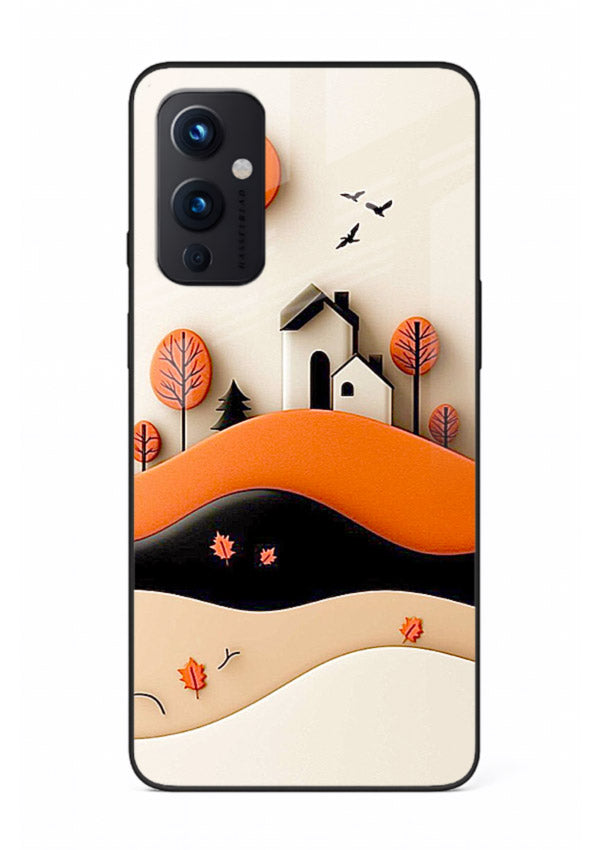 Minimal Hill House minimal hills artwork OnePlus 9 Pro glass back cover