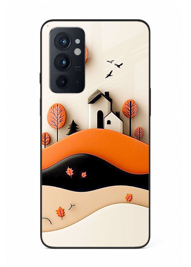 Minimal Hill House minimal hills artwork OnePlus 9RT glass back cover