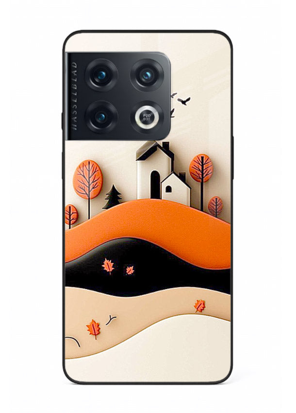 Minimal Hill House minimal hills artwork OnePlus 10 Pro glass back cover