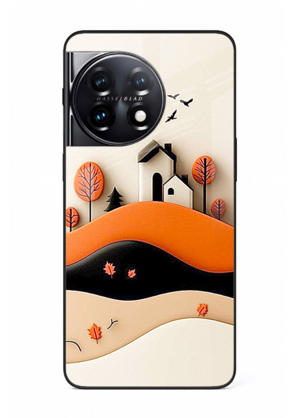 Minimal Hill House minimal hills artwork OnePlus 11 glass back cover