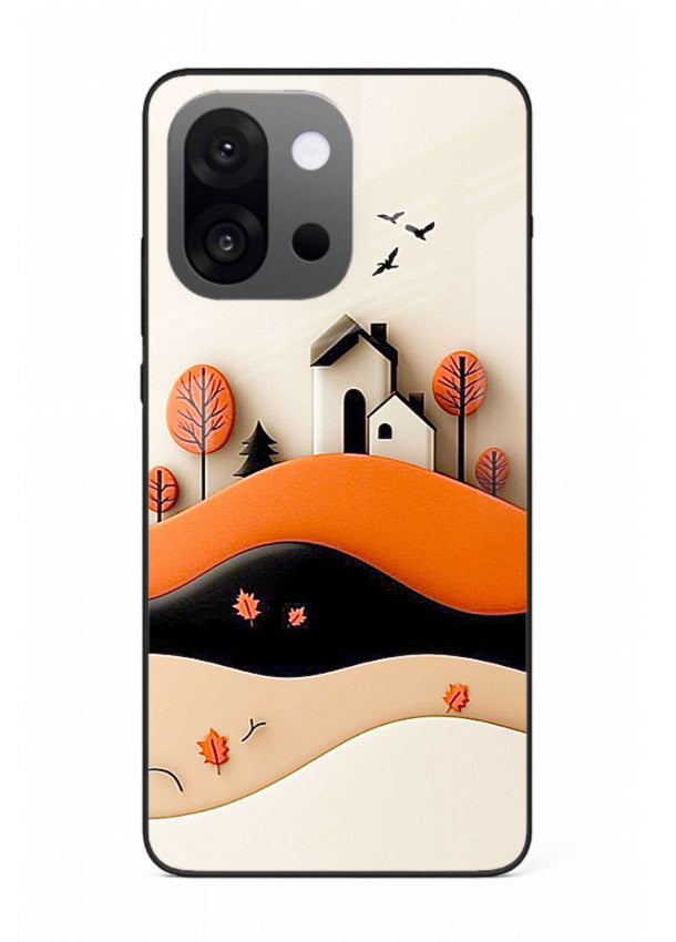 Minimal Hill House minimal hills artwork OnePlus 13s glass back cover
