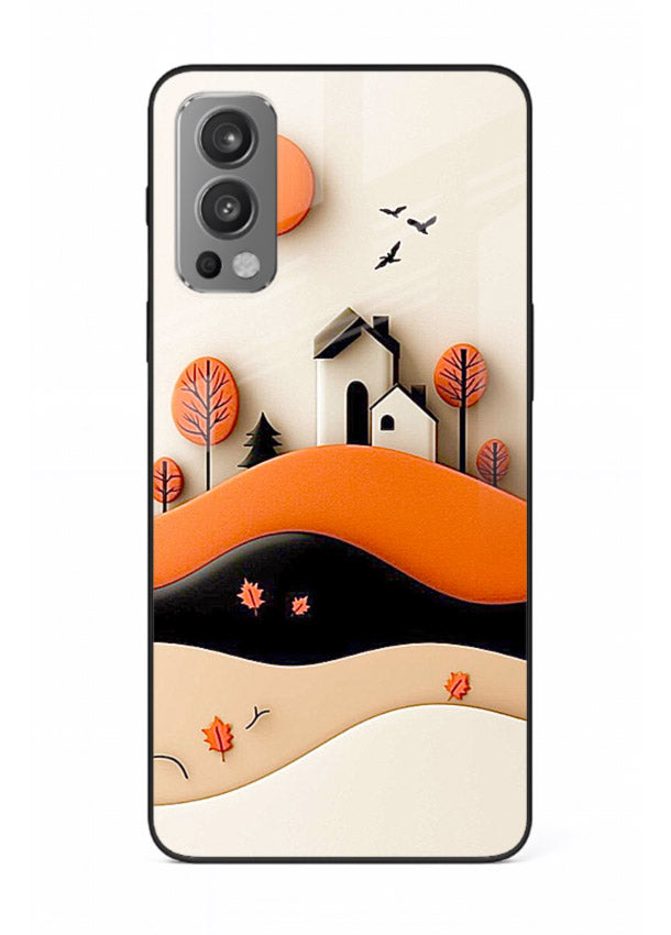 Minimal Hill House minimal hills artwork OnePlus Nord 2 glass back cover