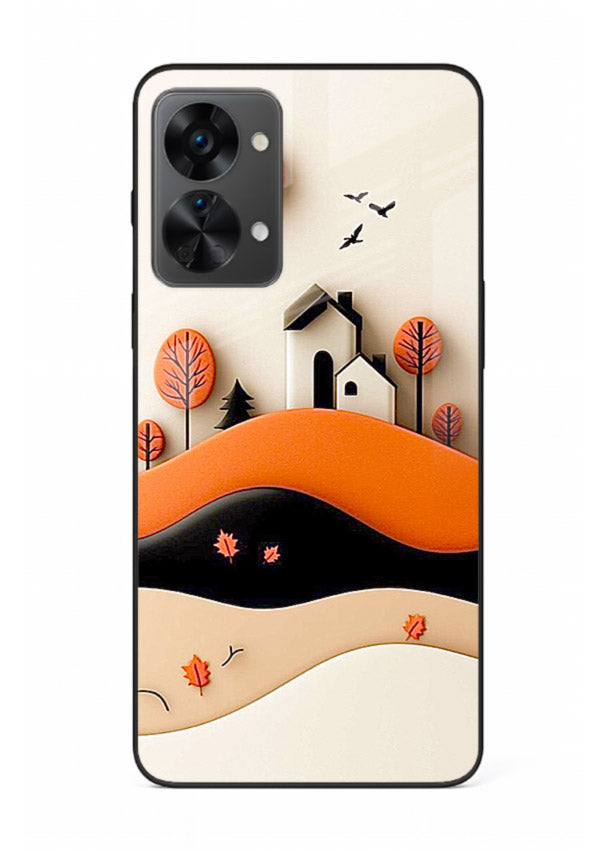 Minimal Hill House minimal hills artwork OnePlus Nord 2T glass back cover