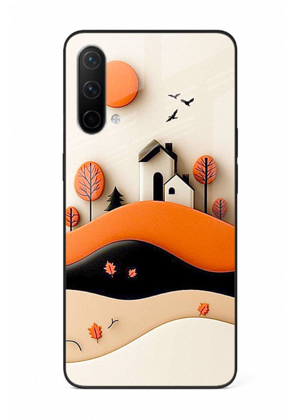 Minimal Hill House minimal hills artwork OnePlus Nord CE 5G glass back cover