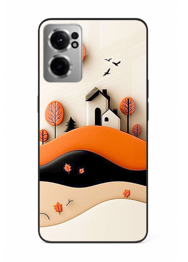 Minimal Hill House minimal hills artwork OnePlus Nord CE2 5G glass back cover