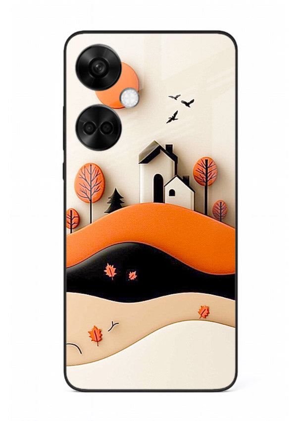 Minimal Hill House minimal hills artwork OnePlus Nord CE3 glass back cover