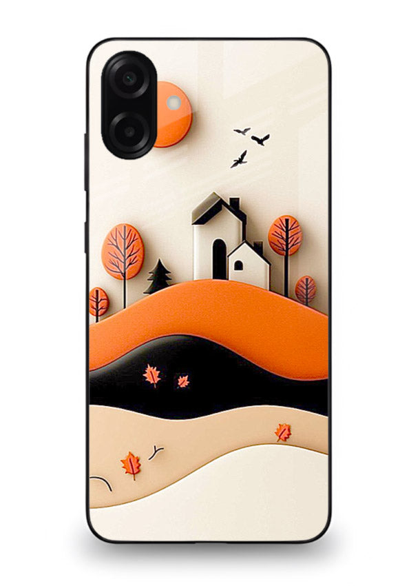 Minimal Hill House minimal hills artwork Samsung A06 5G glass back cover
