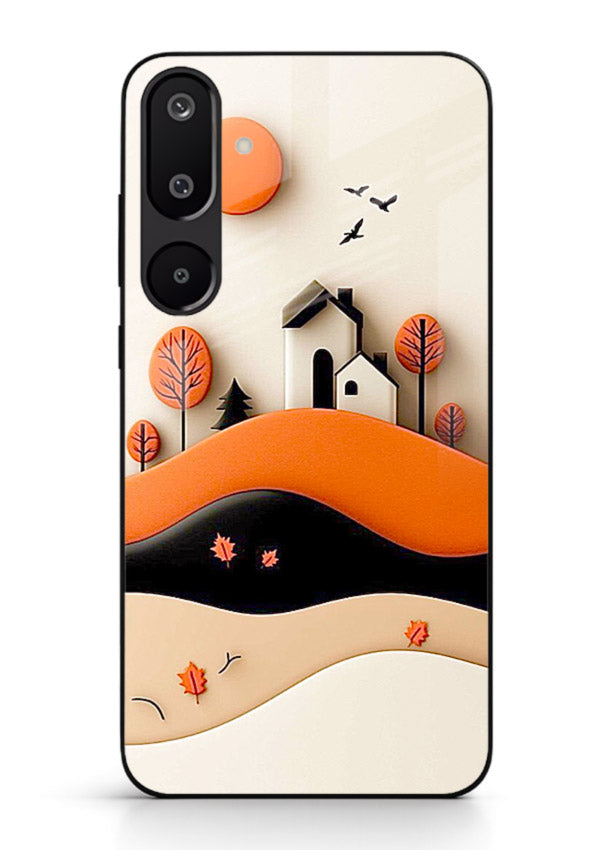 Minimal Hill House minimal hills artwork Samsung F16 5G glass back cover
