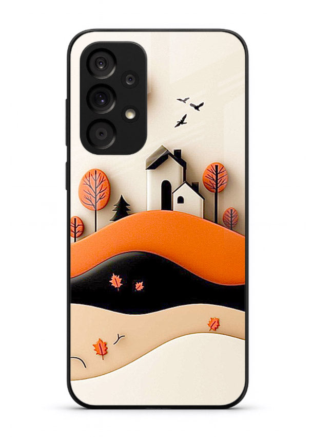 Minimal Hill House minimal hills artwork Samsung A73 5G glass back cover