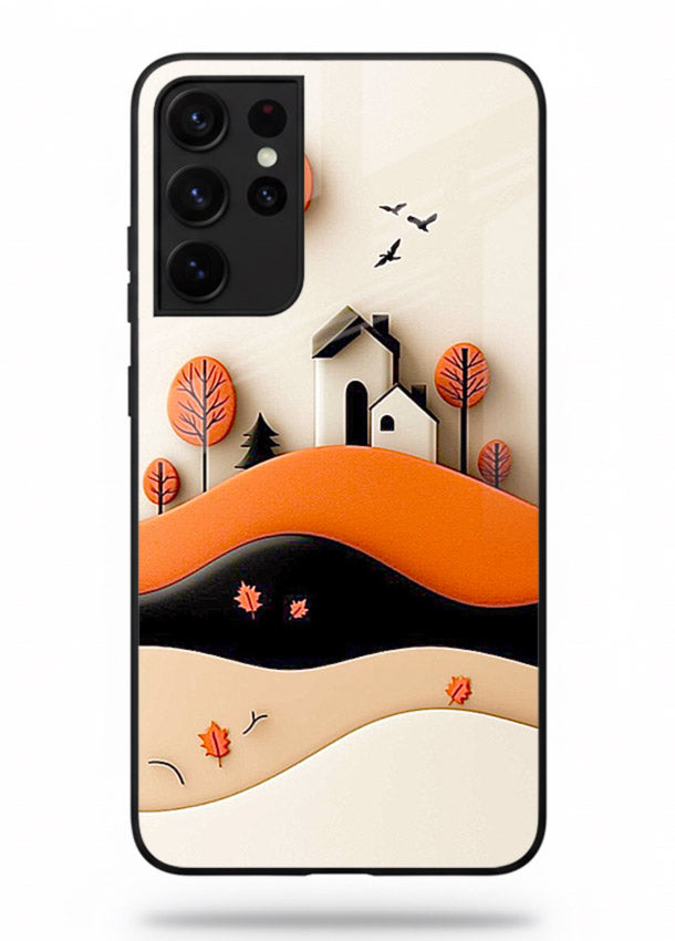 Minimal Hill House minimal hills artwork Samsung S21 Ultra glass back cover