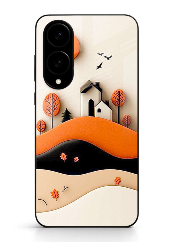 Minimal Hill House minimal hills artwork Samsung S25 Edge glass back cover