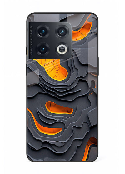 Molten Layer Depth glowing abstract layered pattern OnePlus 10 Pro glass back cover