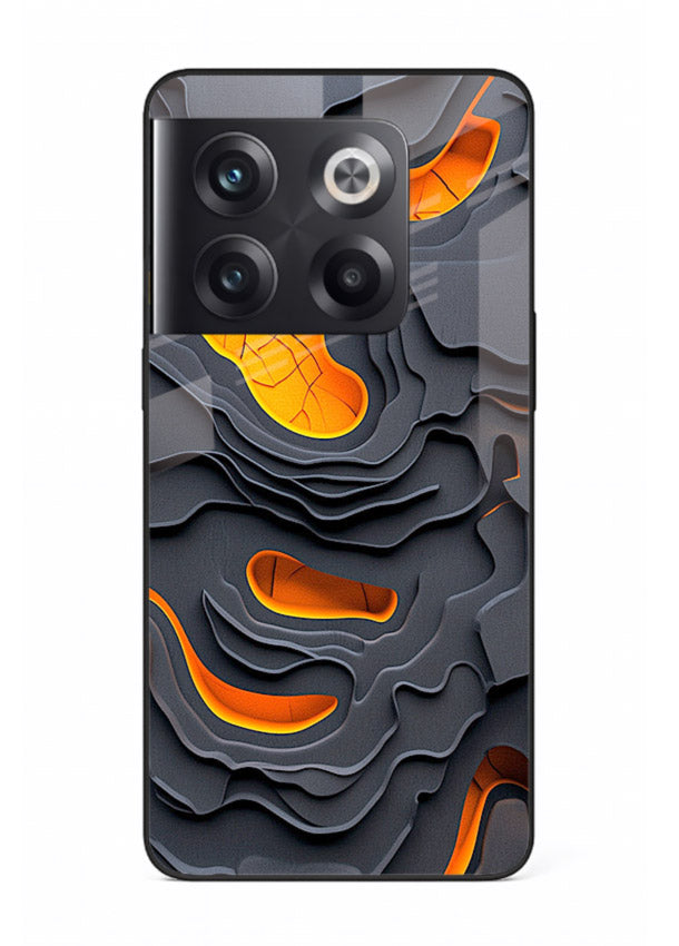 Molten Layer Depth glowing abstract layered pattern OnePlus 10T glass back cover