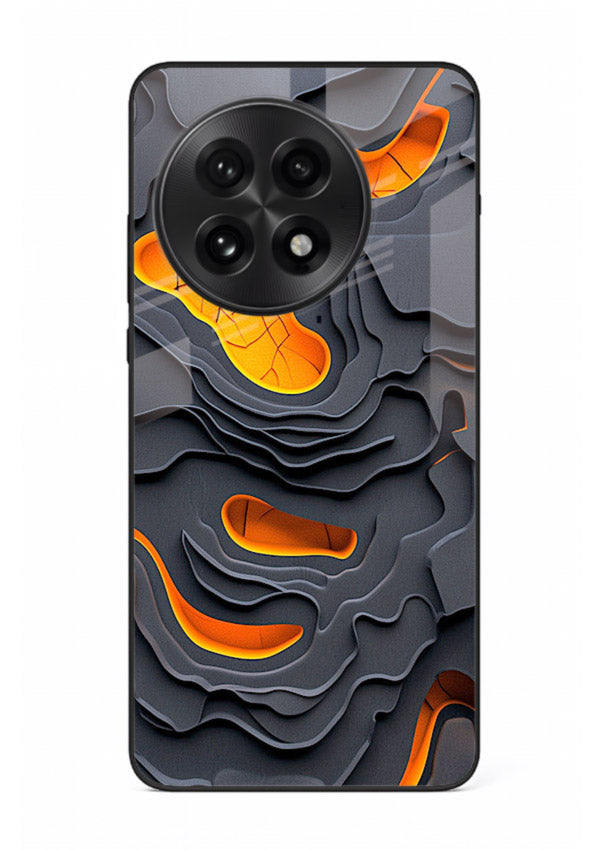 Molten Layer Depth glowing abstract layered pattern OnePlus 13R glass back cover