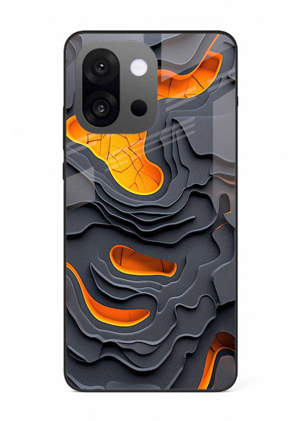 Molten Layer Depth glowing abstract layered pattern OnePlus 13s glass back cover
