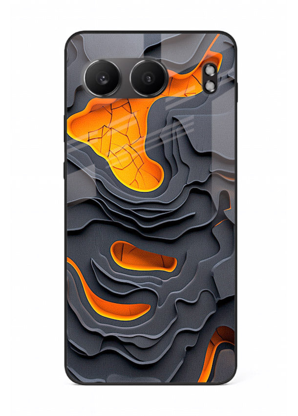 Molten Layer Depth glowing abstract layered pattern OnePlus Nord 4 glass back cover