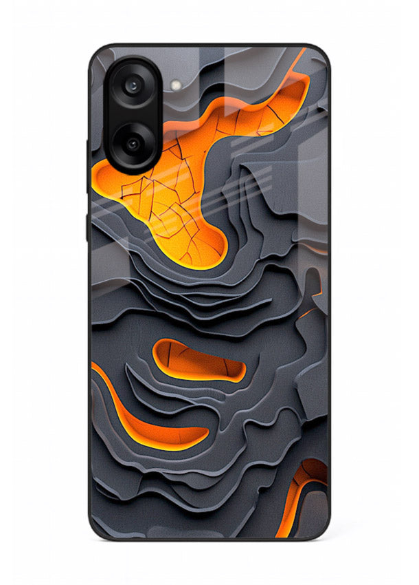 Molten Layer Depth glowing abstract layered pattern OnePlus Nord CE5 glass back cover
