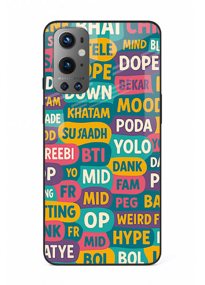 Mood Words Collage aesthetic typography artwork OnePlus 9 glass back cover