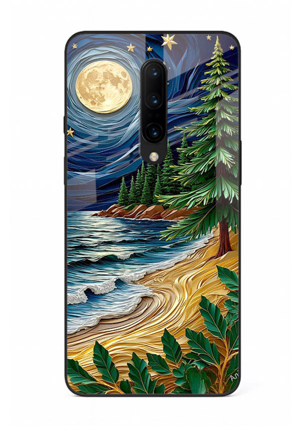 Moonlit Ocean Pines moonlit pine coast artwork OnePlus 7T Pro glass back cover