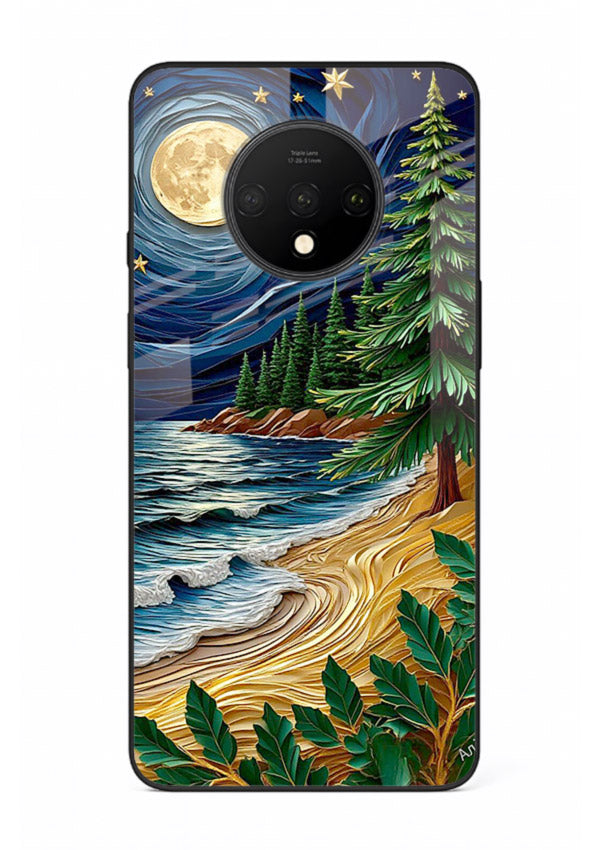 Moonlit Ocean Pines moonlit pine coast artwork OnePlus 7T glass back cover