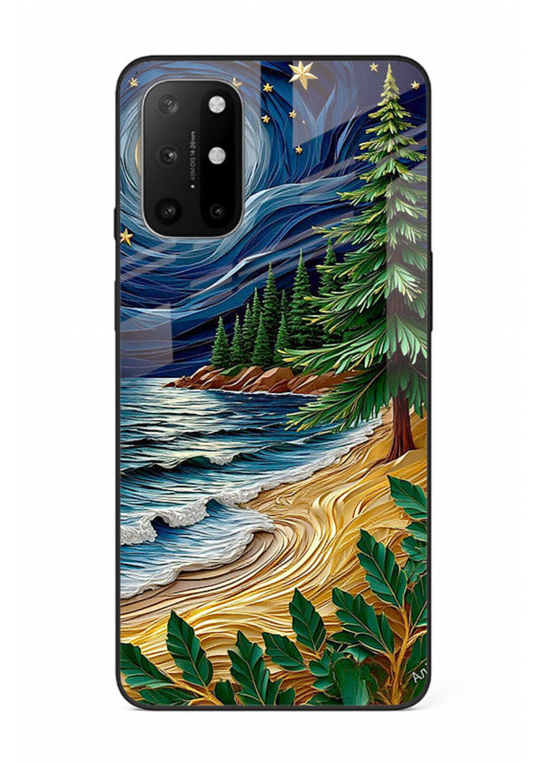 Moonlit Ocean Pines moonlit pine coast artwork OnePlus 8T glass back cover